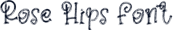 Rose Hips Font