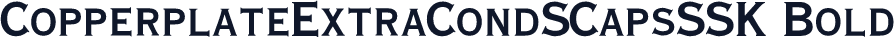 CopperplateExtraCondSCapsSSK Bold