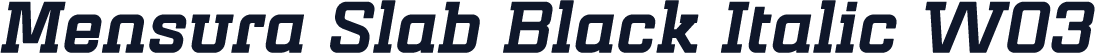 Mensura Slab Black Italic W03