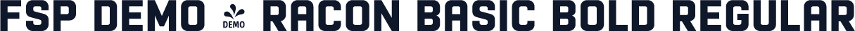 FSP DEMO - Racon Basic Bold Regular