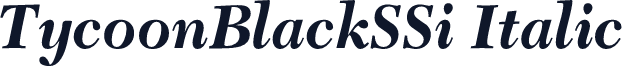 TycoonBlackSSi Italic