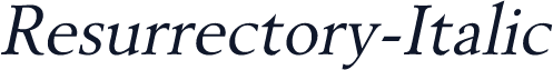 Resurrectory-Italic