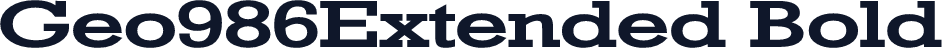 Geo986Extended Bold