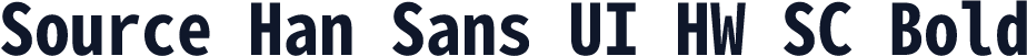 Source Han Sans UI HW SC Bold