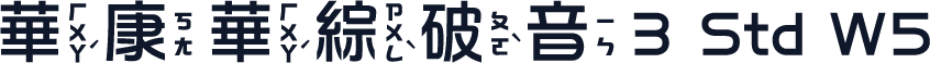 華康華綜破音3 Std W5