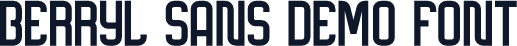Berryl Sans DEMO font