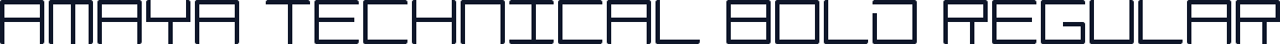 Amaya Technical Bold Regular