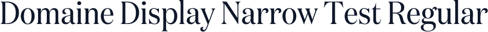Domaine Display Narrow Test Regular