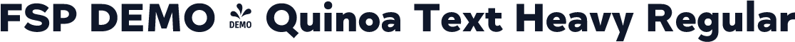 FSP DEMO - Quinoa Text Heavy Regular