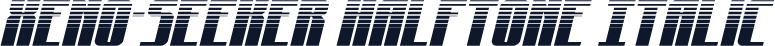 Xeno-Seeker Halftone Italic