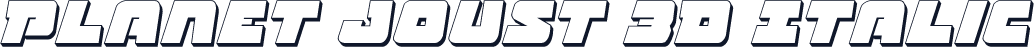 Planet Joust 3D Italic