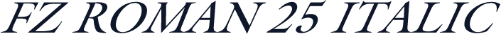 FZ ROMAN 25 ITALIC