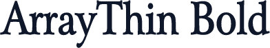 ArrayThin Bold