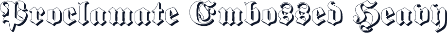 Proclamate Embossed Heavy