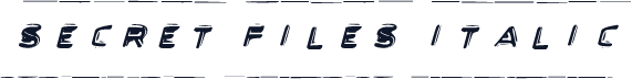 Secret Files Italic