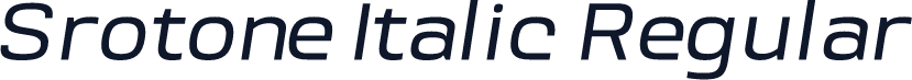 Srotone Italic Regular