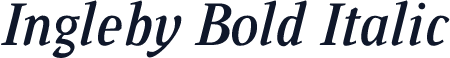 Ingleby Bold Italic