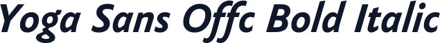 Yoga Sans Offc Bold Italic