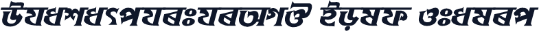 DhakarchithiAMJ Bold Italic