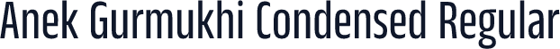 Anek Gurmukhi Condensed Regular