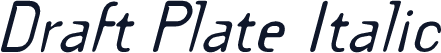 Draft Plate Italic