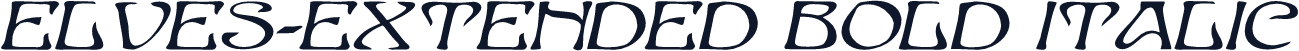 Elves-Extended Bold Italic