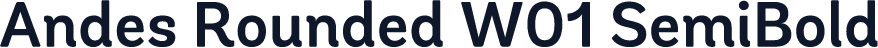 Andes Rounded W01 SemiBold
