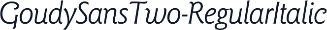 GoudySansTwo-RegularItalic