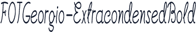 FOTGeorgio-ExtracondensedBold