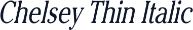Chelsey Thin Italic