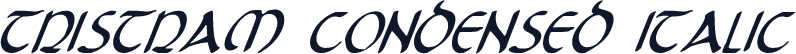 Tristram Condensed Italic