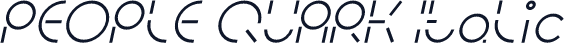 PEOPLE QUARK Italic