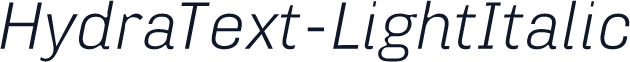 HydraText-LightItalic