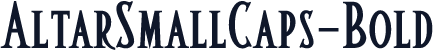 AltarSmallCaps-Bold