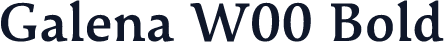 Galena W00 Bold
