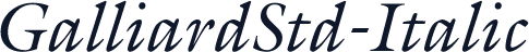 GalliardStd-Italic