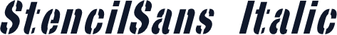 StencilSans Italic