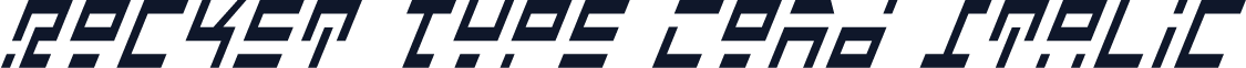 Rocket Type Cond Italic