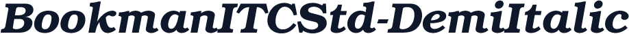 BookmanITCStd-DemiItalic