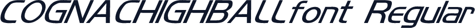 COGNACHIGHBALLfont Regular