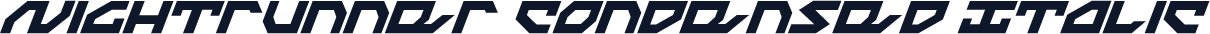 Nightrunner Condensed Italic
