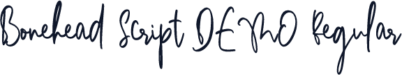 Bonehead Script DEMO Regular