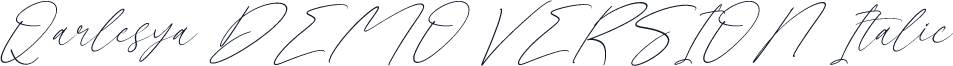 Qarlesya DEMO VERSION Italic