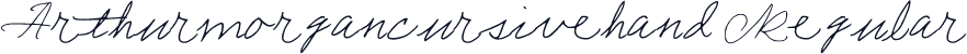 Arthurmorgancursivehand Regular