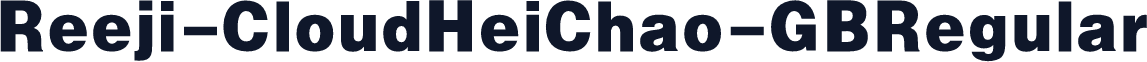 Reeji-CloudHeiChao-GB Regular