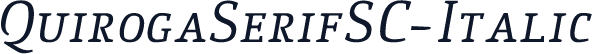 QuirogaSerifSC-Italic