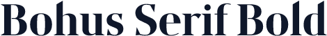Bohus Serif Bold