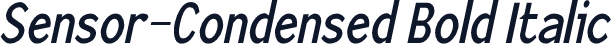 Sensor-Condensed Bold Italic