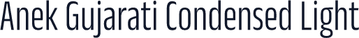 Anek Gujarati Condensed Light