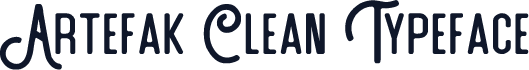 Artefak Clean Typeface